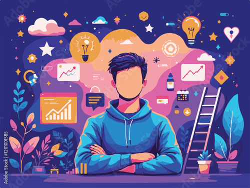 Creative Startup Visionary Vector Illustration