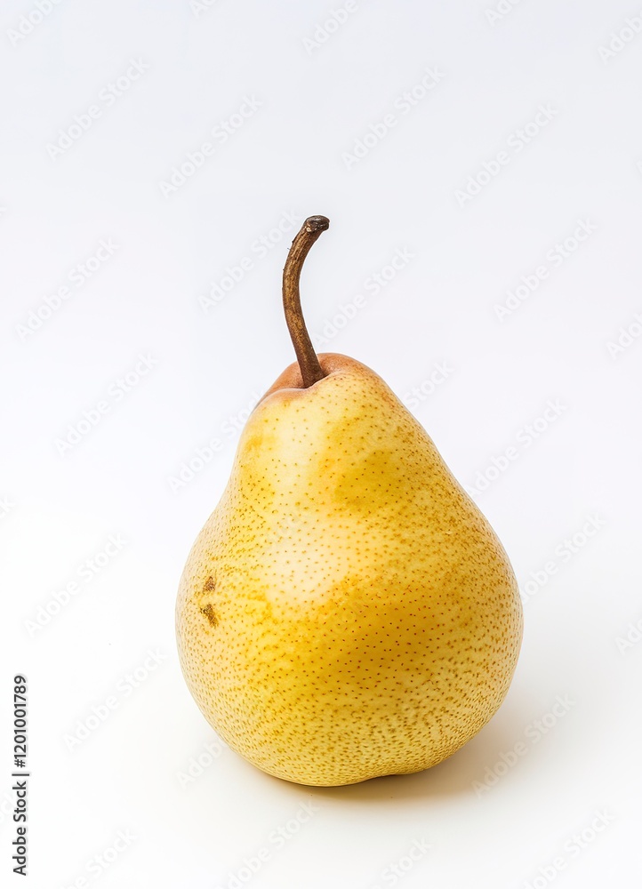 A fresh ripe pear isolated on white background A fresh ripe pear isolated on white background