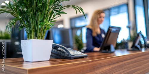 modern bank teller