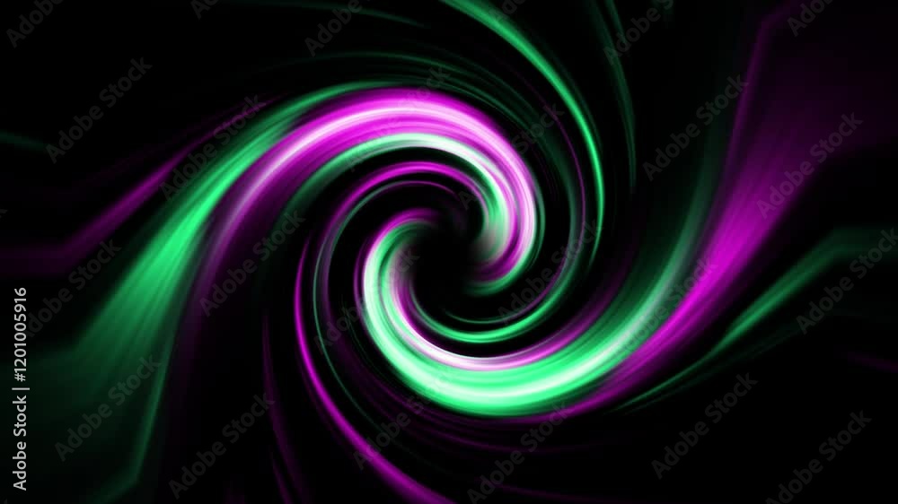 A mesmerizing looping video with swirling patterns of purple and green light against a dark background, creating a hypnotic and dynamic visual effect. A mesmerizing looping video with swirling patterns of purple and green light against a dark background, creating a hypnotic and dynamic visual effect.