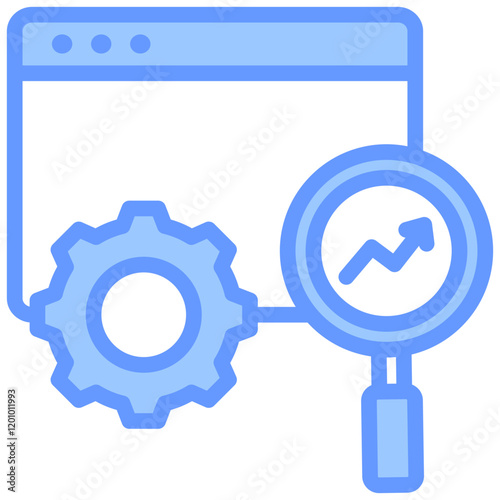 Analysis Blue Icon