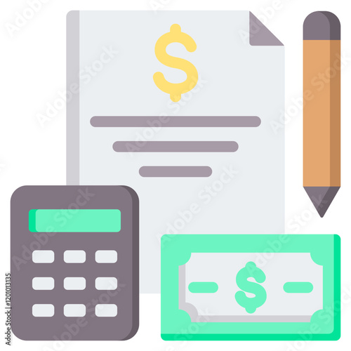 Budgeting Flat Icon