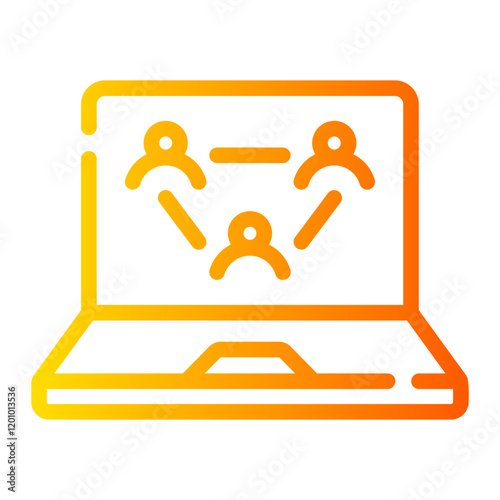 teamwork Line Gradient Icon