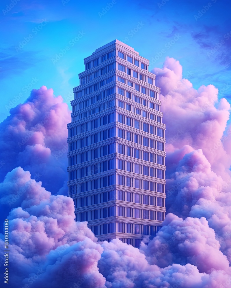 Minimalistic Blockchain Network Illustration Minimalistic Blockchain Network Illustration