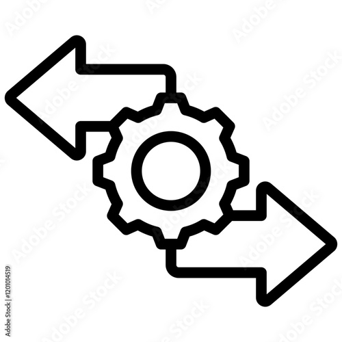 Decision Making Outline Icon