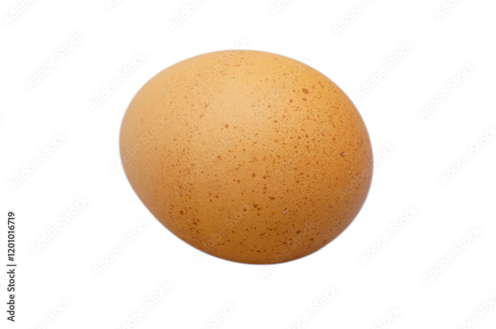 Fresh Brown Egg Isolated on White Background for Culinary Use Fresh Brown Egg Isolated on White Background for Culinary Use