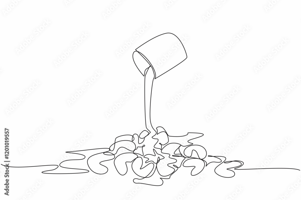 Single one line drawing cashew drizzled with chocolate sauce on top. Steps to make cashews more delicious. Tasty. National Chocolate Covered Cashews Day. Continuous line design graphic illustration Single one line drawing cashew drizzled with chocolate sauce on top. Steps to make cashews more delicious. Tasty. National Chocolate Covered Cashews Day. Continuous line design graphic illustration