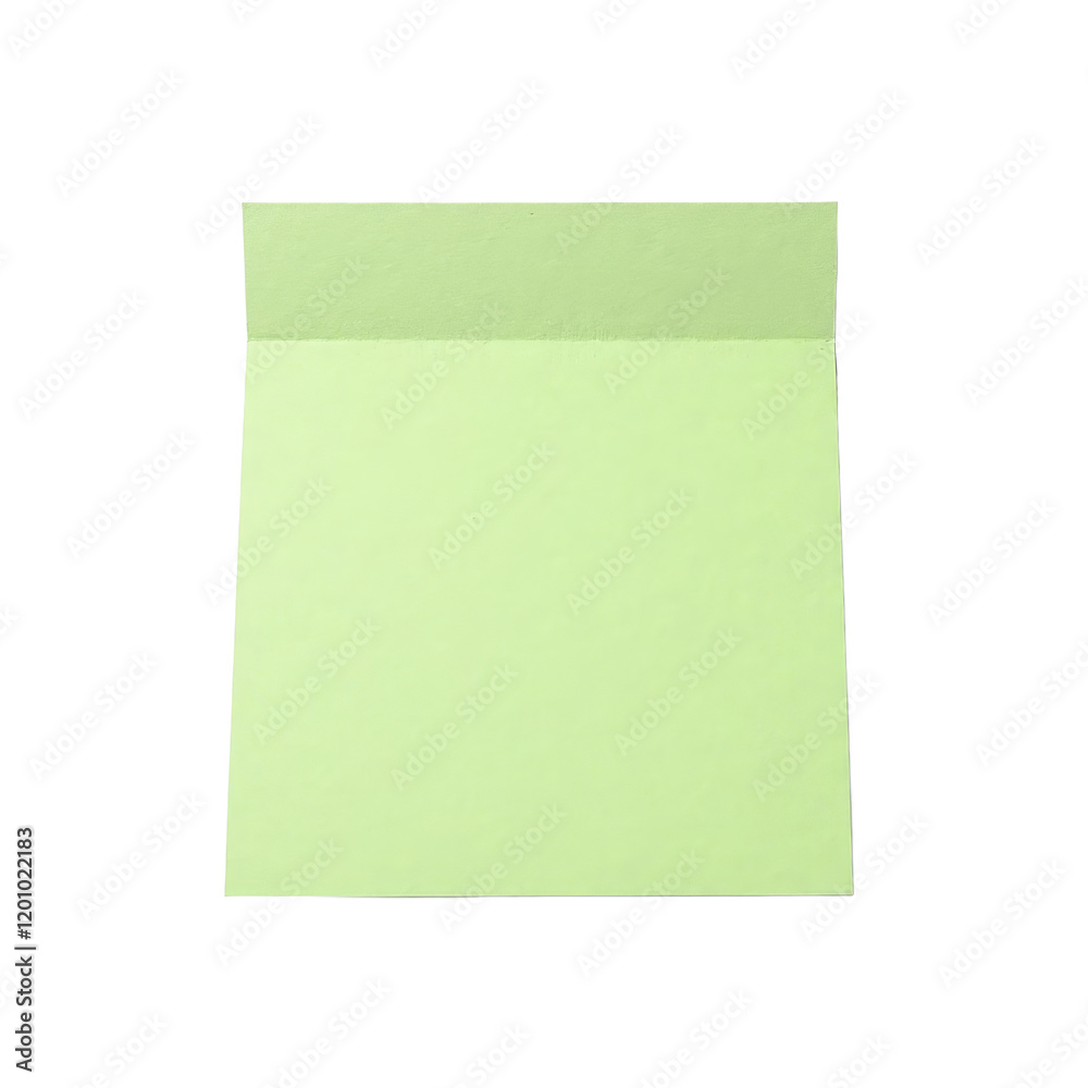 Green sticky note with transparent background Green sticky note with transparent background