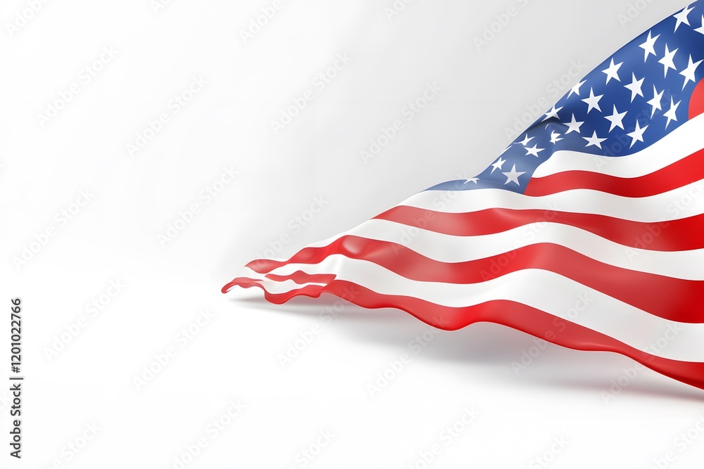 Fototapeta premium American Flag Symbol Background, Generative AI