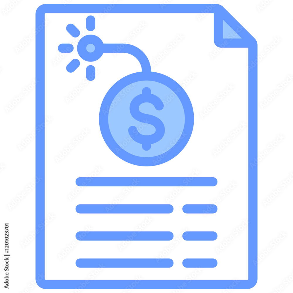 Credit Report Blue Icon Credit Report Blue Icon
