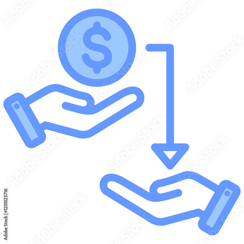 Loan Blue Icon