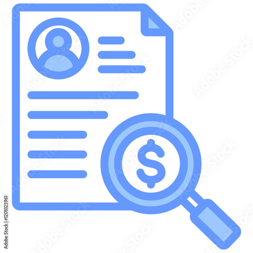 Creditworthiness Blue Icon