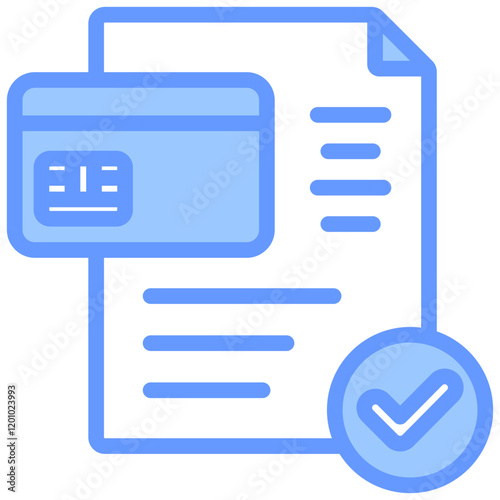 Credit Check Blue Icon