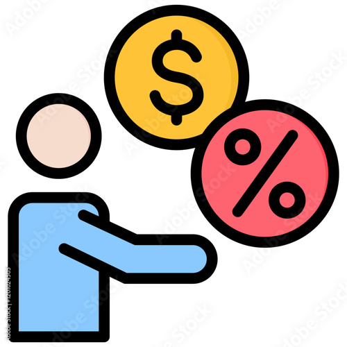 Lender Outline Color Icon