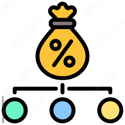 Creditworthiness Factor Outline Color Icon