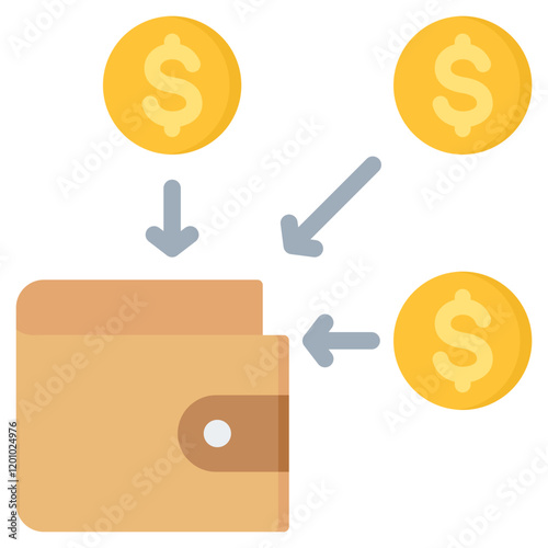 Income Flat Icon