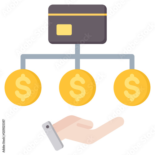 Credit Utilization Flat Icon