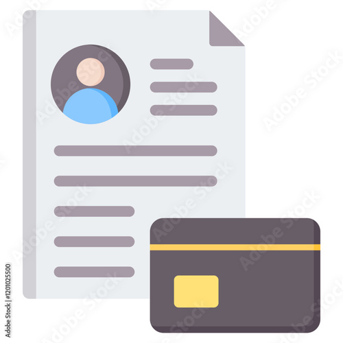 Credit Profile Flat Icon