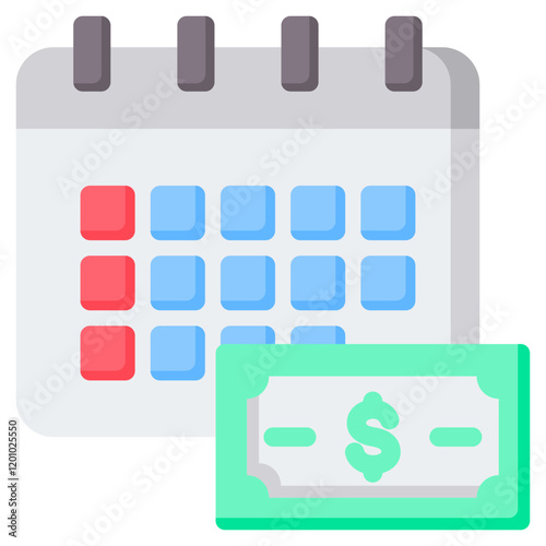 Installment Loan Flat Icon