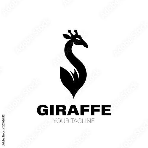 Giraffe Logo. Giraffe Logo Design. Giraffe Logo Brand. Giraffe Logo Vector Design Isolated on White Background photo