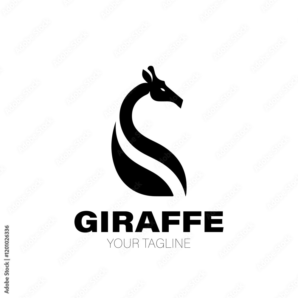 Obraz premium Giraffe Logo. Giraffe Logo Design. Giraffe Logo Brand. Giraffe Logo Vector Design Isolated on White Background