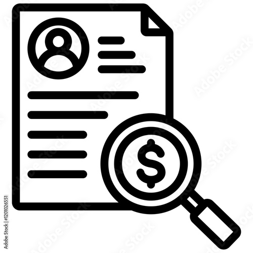 Creditworthiness Outline Icon