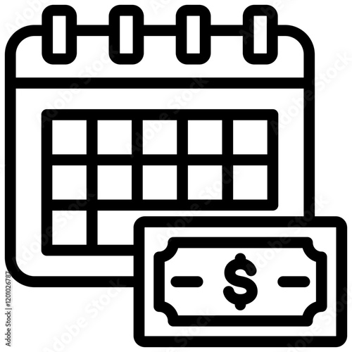 Installment Loan Outline Icon