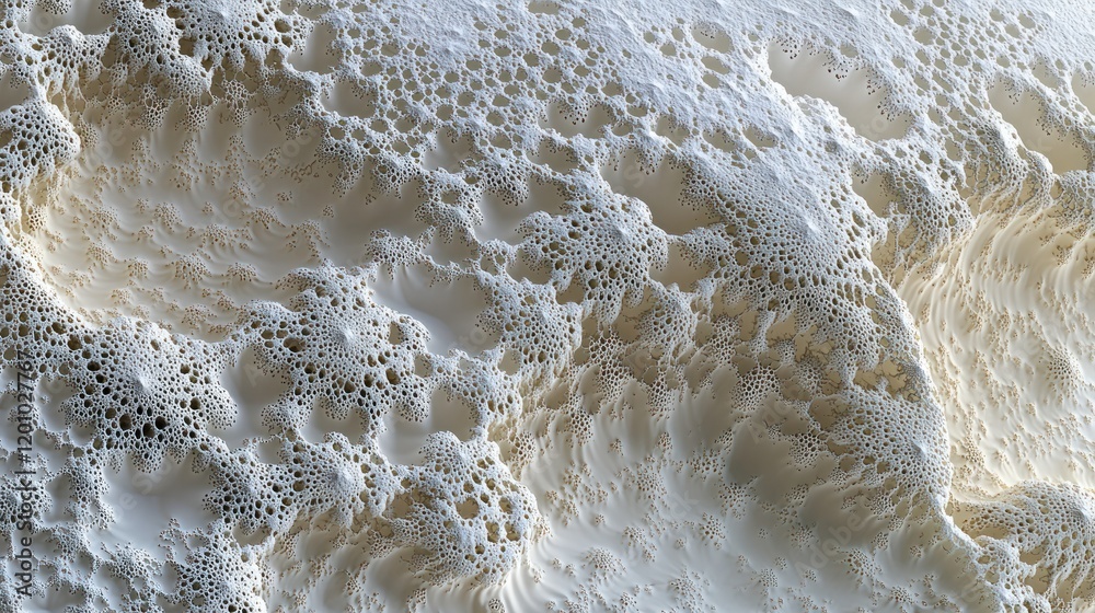 Abstract textured surface resembling foam or organic structures. Abstract textured surface resembling foam or organic structures.