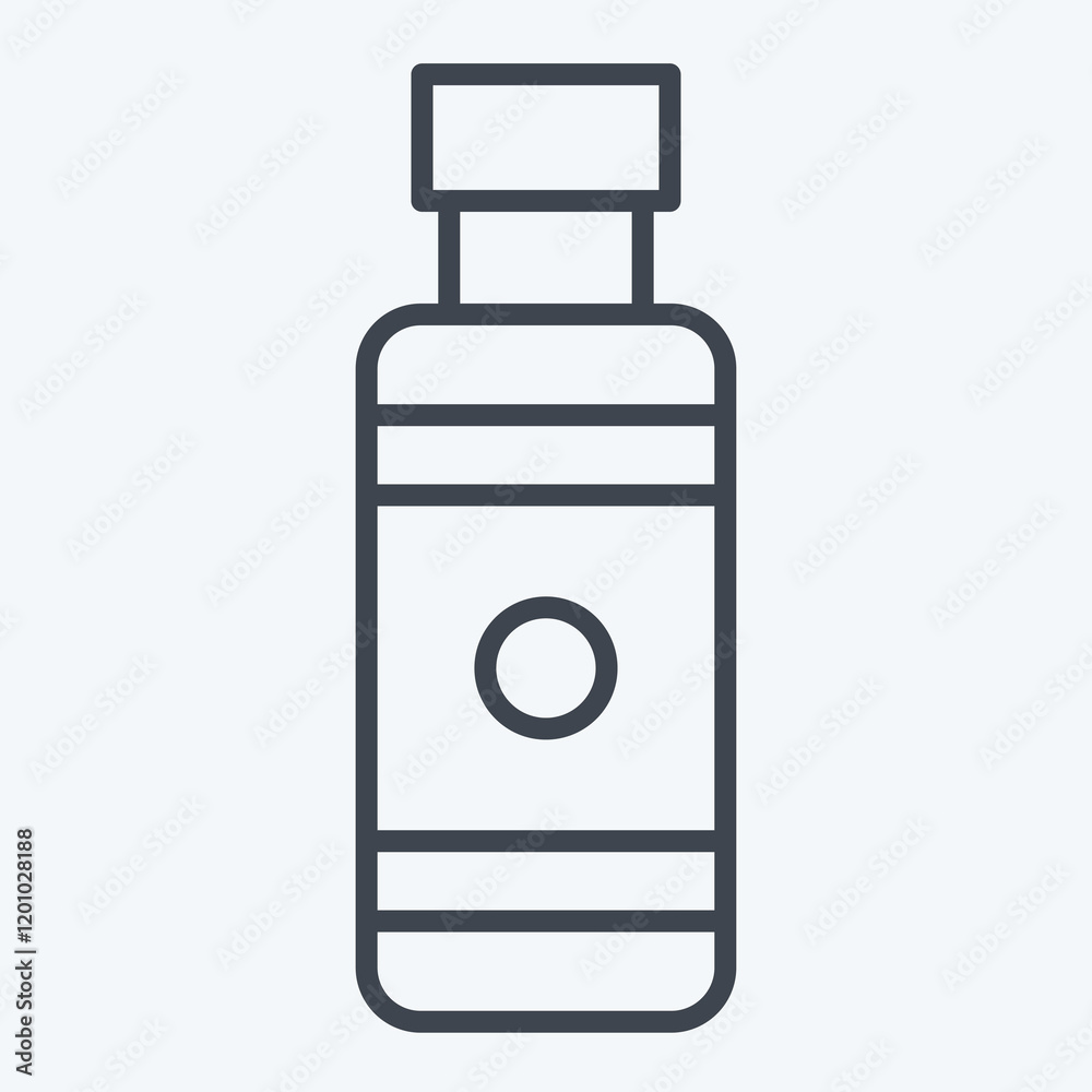 Icon Nicotine. related to Vape symbol. line style. design editable Icon Nicotine. related to Vape symbol. line style. design editable