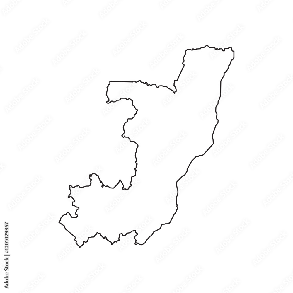 Obraz premium Republic of the Congo Map Icon Design