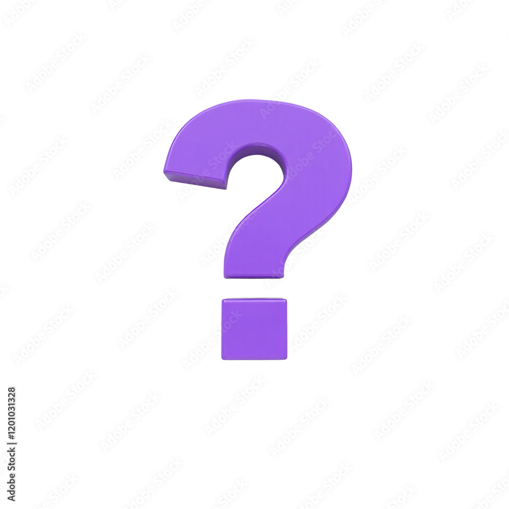 Purple question mark in gray speech bubble with transparent background Purple question mark in gray speech bubble with transparent background