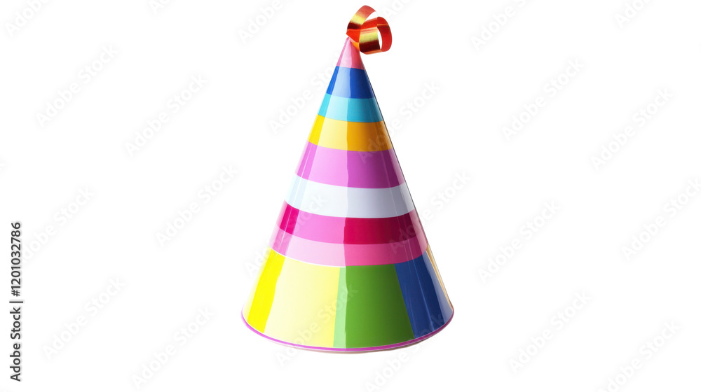 colorful party hat isolated on white background colorful party hat isolated on white background