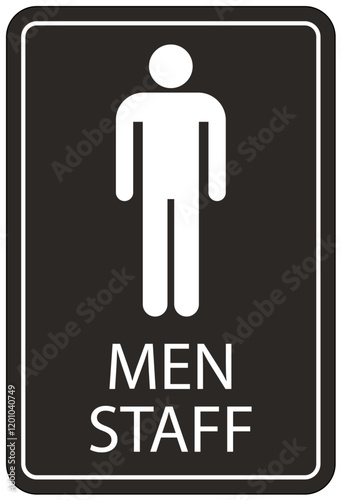 Employee, staff restroom only sign