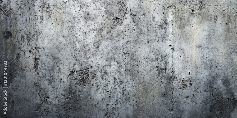 Fototapeta premium Gray concrete wall texture with grunge finish featuring subtle dark and light variations throughout, ample space for text and graphic use.