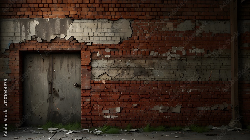 Urban Decay Crumbling Brick Wall with Exposed Texture V7 Urban Decay Crumbling Brick Wall with Exposed Texture V7