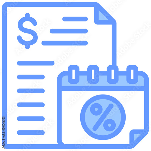 Tax Blue Icon