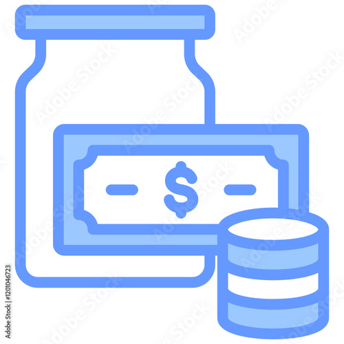 Cash Reserve Blue Icon