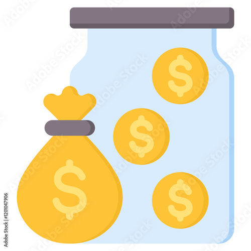 Saving Flat Icon