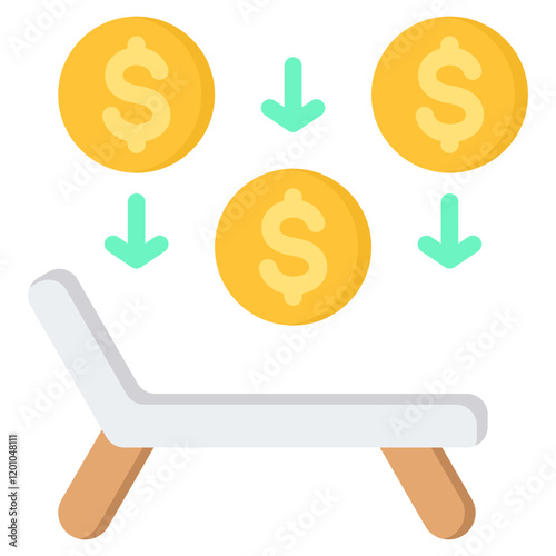 Passive Income Flat Icon