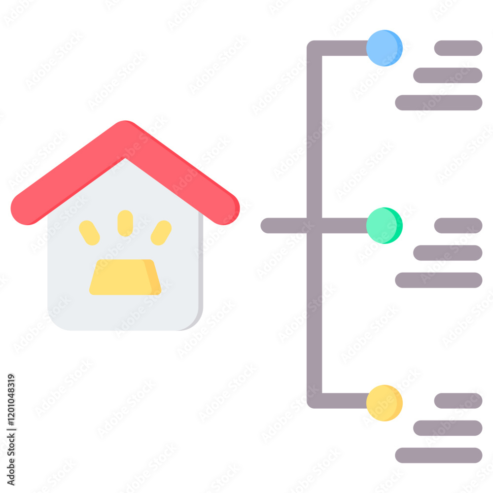 Asset Allocation Flat Icon