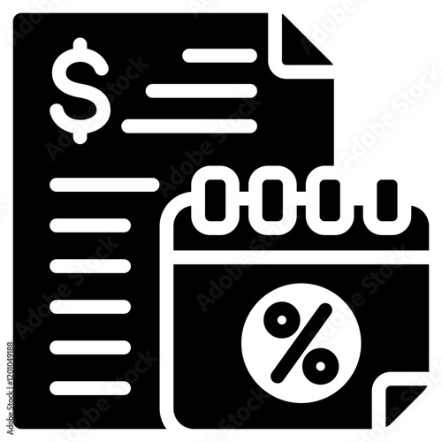 Tax Glyph Icon