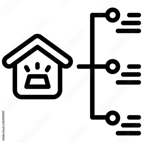 Asset Allocation Outline Icon