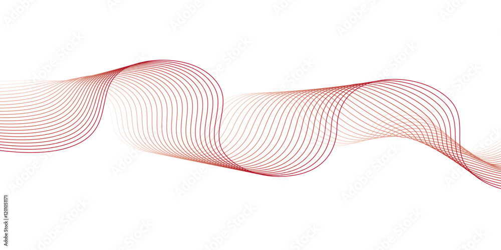 Fototapeta premium Modern abstract glowing wave background. Dynamic flowing wave lines design element.