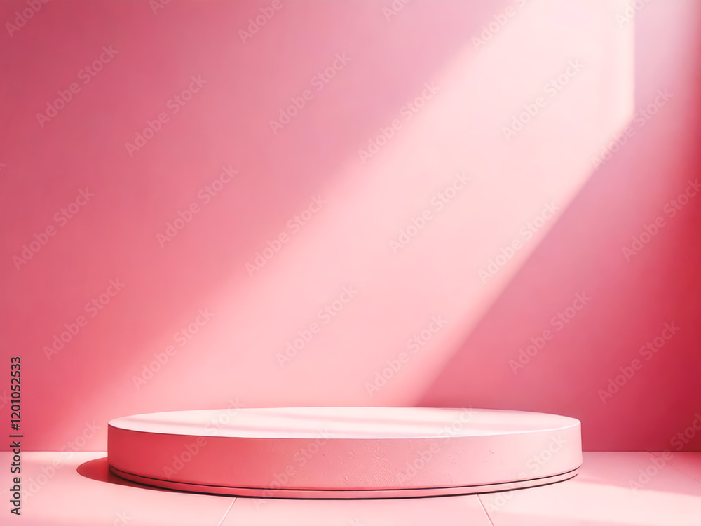 pink wall background with shadow for highlight product display presentation pink wall background with shadow for highlight product display presentation