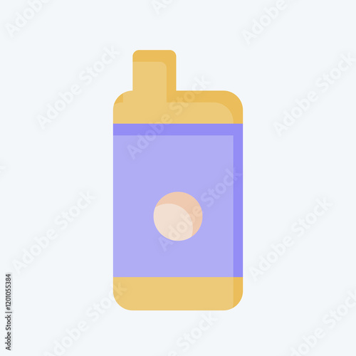 Icon Disposable Vape. related to Vape symbol. flat style. design editable