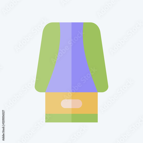 Icon Cartridge. related to Vape symbol. flat style. design editable 1