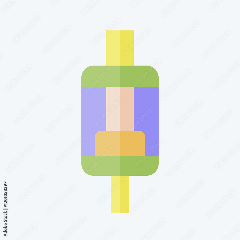 Icon Tank. related to Vape symbol. flat style. design editable Icon Tank. related to Vape symbol. flat style. design editable