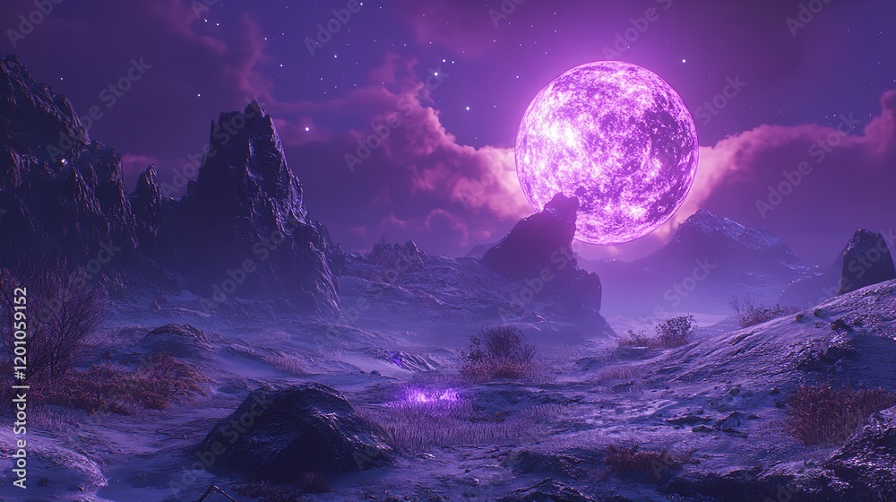 Fototapeta premium Crystalline Planet Earth Floating Amid Radiant Cosmic Backdrop