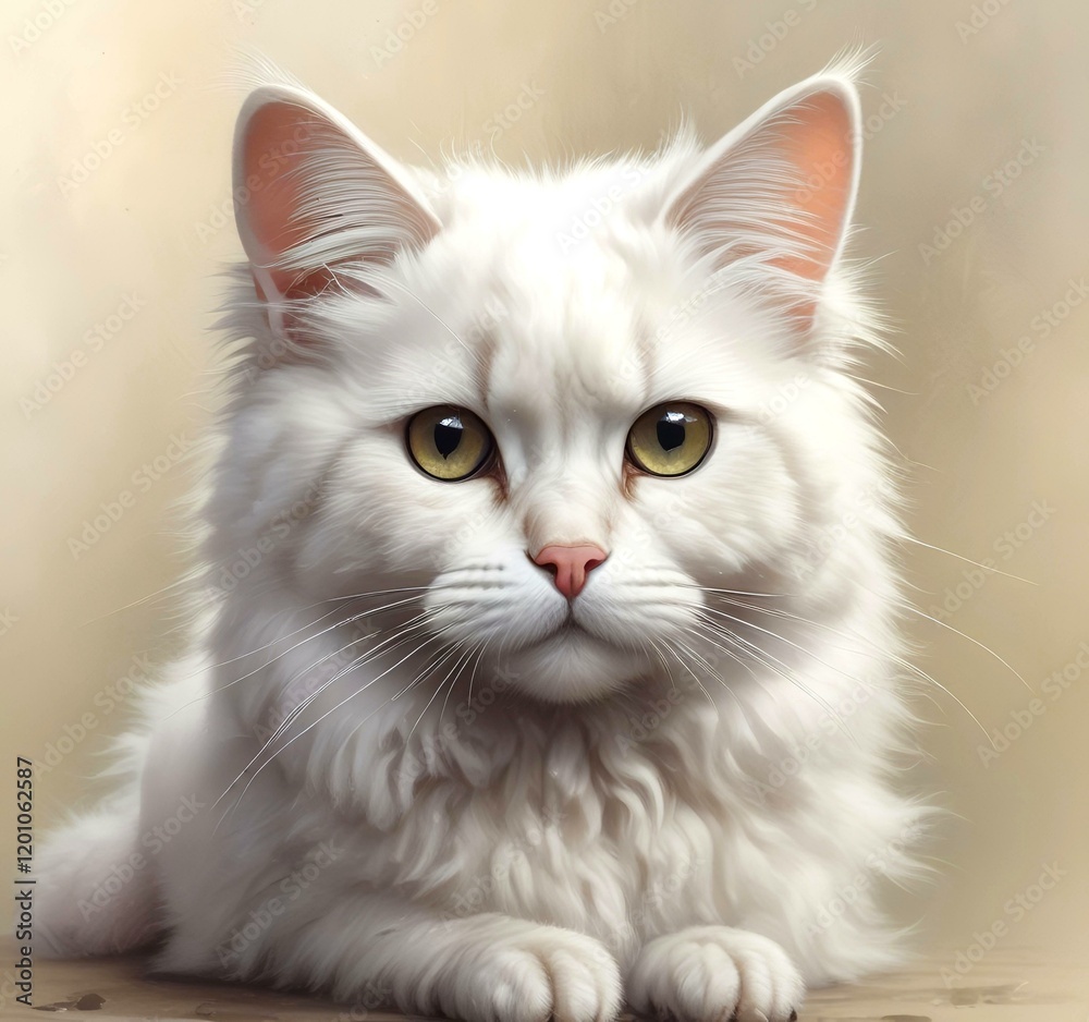 Illustration of fluffy cute pet. Illustration of fluffy cute pet.