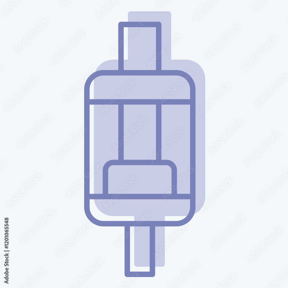 Icon Tank. related to Vape symbol. two tone style. design editable Icon Tank. related to Vape symbol. two tone style. design editable